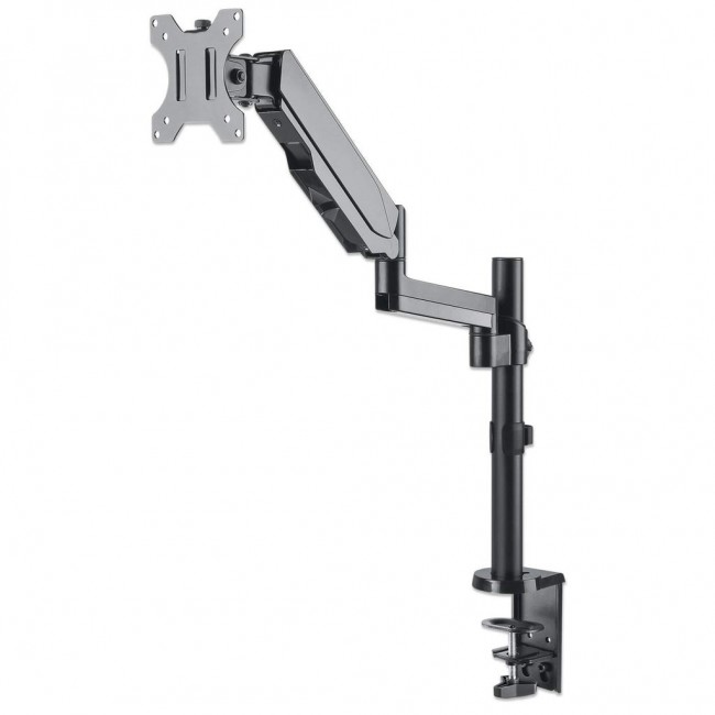 Manhattan TV & Monitor Mount, Desk, Full Motion (Gas Spring), 1 screen, Screen Sizes: 10-27