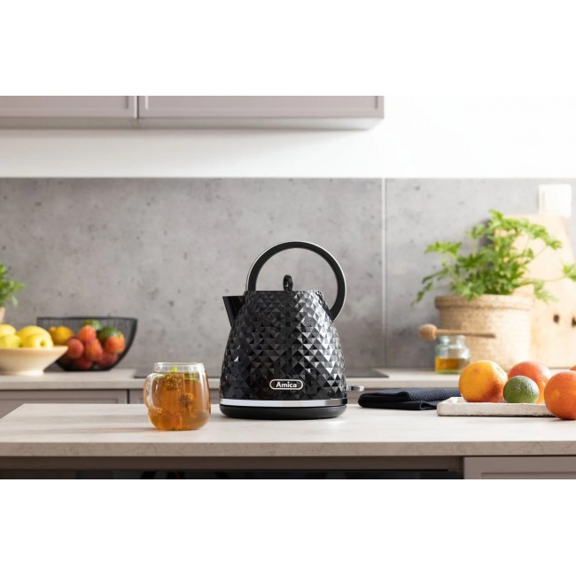 Amica KF 3030 1.7 l 2200 W electric kettle Black Amica KF 3030 1.7 l 2200 W electric kettle Black