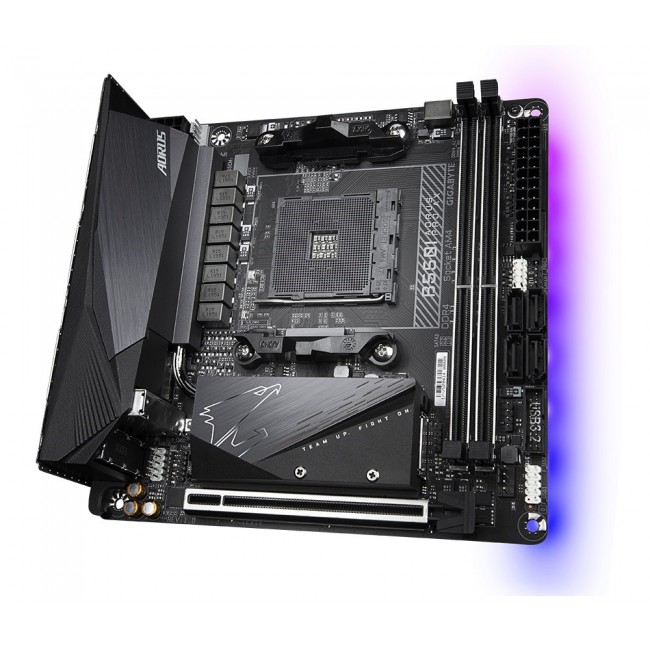 Gigabyte B550I AORUS PRO AX motherboard AMD B550 AM4 socket Mini-ITX Gigabyte B550I AORUS PRO AX motherboard AMD B550 AM4 socket Mini-ITX