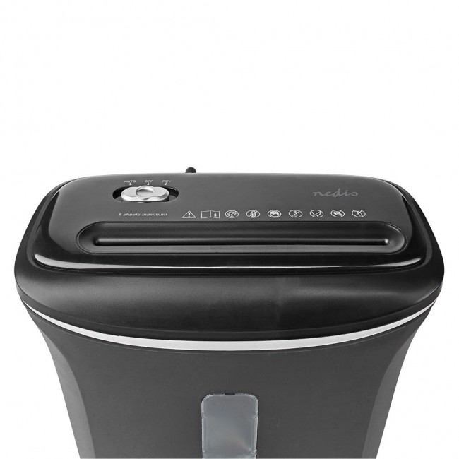 Nedis PASH120BKA4 paper shredder Strip shredding 22 cm Black