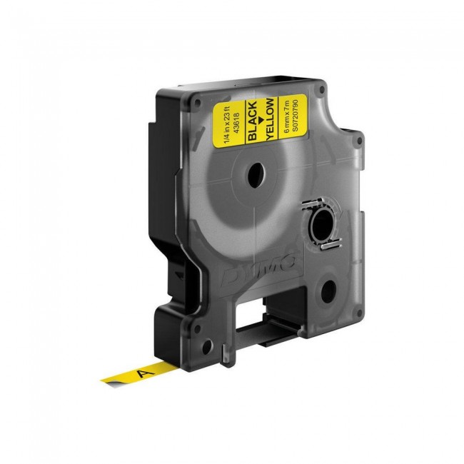 DYMO D1 Standard - Black on Yellow - 6mm DYMO D1 Standard - Black on Yellow - 6mm