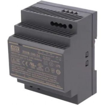 Wired power supply 24V DC 100W on DIN rail
