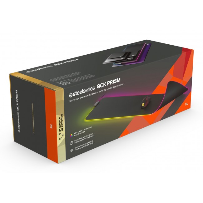 Steelseries QcK Prism Cloth XL Gaming mouse pad Black