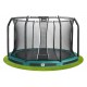 Trampoline Premium Ground Combo 427 cm green