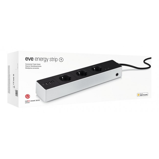 Smart power strip with triple socket