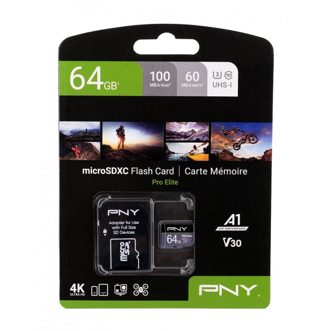 PNY PRO Elite 64 GB MicroSDXC UHS-I Class 10