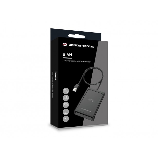 Conceptronic BIAN11B Dual Interface Smart ID Card Reader