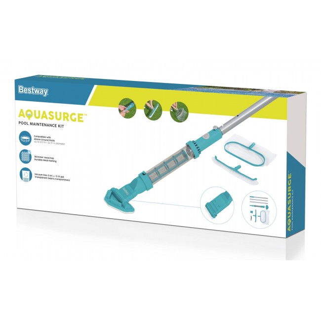 Bestway AquaSurge Pool Maintenance Kit with Vacuum and Skimmer