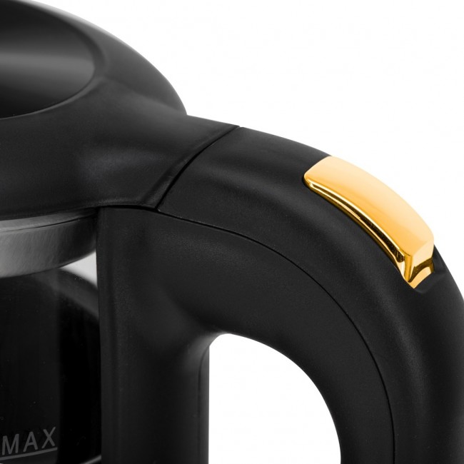 Adler D 1305 BG electric kettle 1.7 L 2200 W Black, Transparent, Gold Adler D 1305 BG electric kettle 1.7 L 2200 W Black, Transparent, Gold