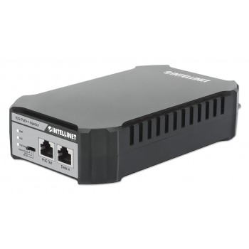 Intellinet 10G PoE++ Injector One 95 W Port, IEEE 802.3bt (4PPoE) Compliant, Metal Housing, Wall-mount Option