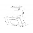 MAAN Vertical 2 90 305 m3/h Wall-mounted canopy, Black