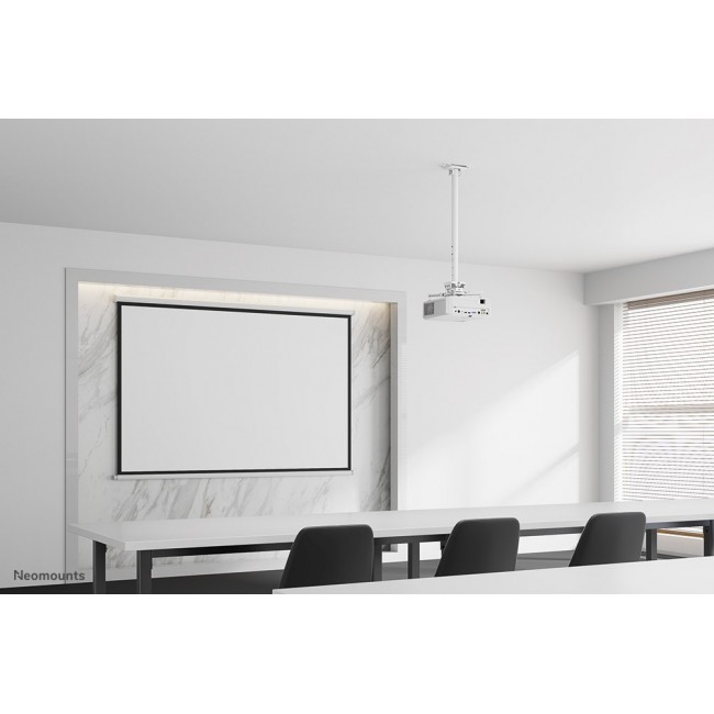 Neomounts CL25-550WH1 Beamer ceiling mount - h 74,5-114,5 cm - easy-install - full motion