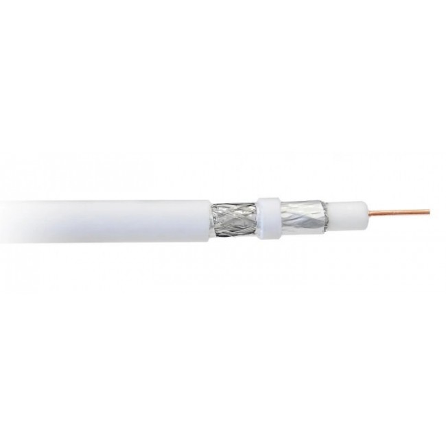 Libox Kabel koncentryczny PCC80 100m coaxial cable RG-6/U White