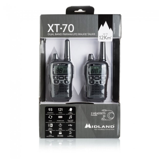 PMR MIDLAND XT70 handheld radios