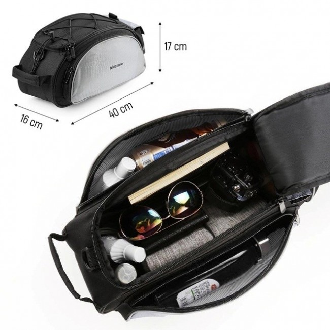 Wozinsky WBB1BK Bike Bag Luggage Carrier 13l Black
