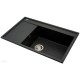 Pyramis Camea 79X50 1B 1D R single-bowl granite sink 070091201 black dotted Pyramis Camea 79X50 1B 1D R single-bowl granite sink 070091201 black dotted