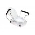 Toilet seat raiser with lid and armrests ANTAR AT51204