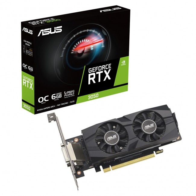 ASUS GeForce RTX 3050 LP BRK OC Edition NVIDIA 6 GB GDDR6 ASUS GeForce RTX 3050 LP BRK OC Edition NVIDIA 6 GB GDDR6