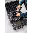 Graphite Energy+ set in aluminum case: drill/driver with removable chuck, 2 2.0Ah batteries, charger and 109 accessories