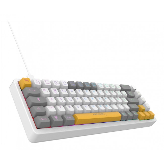 INCA Gaming Tastatur RGB/RedSwitch/USB/Mechan. 2.00m wei 