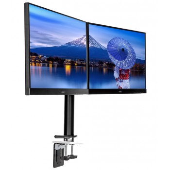 Desk mount with adjustable arm