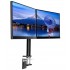 Desk mount with adjustable arm