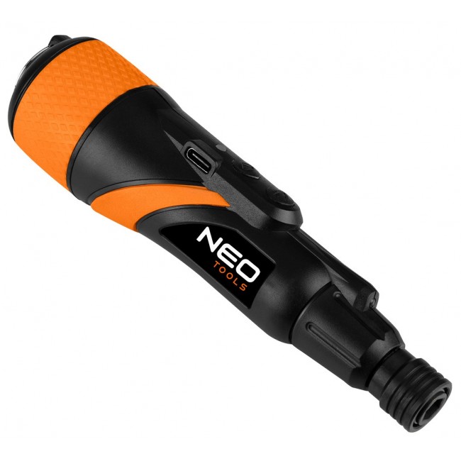 NEO TOOLS cordless screwdriver USB-C 3.6 V, Li-Ion, plastic case + accessories