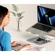 Adjustable laptop stand + USB-C HDMI hub Unitek D1109B01 PD 100W