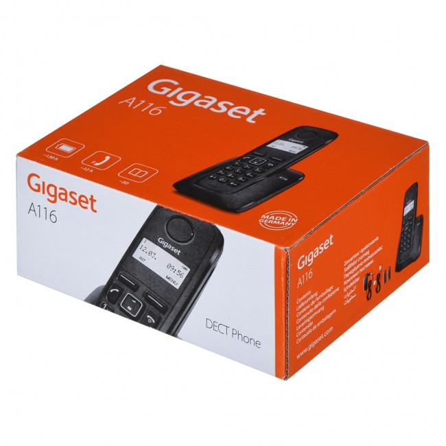 Gigaset A116 DECT telephone Caller ID Black