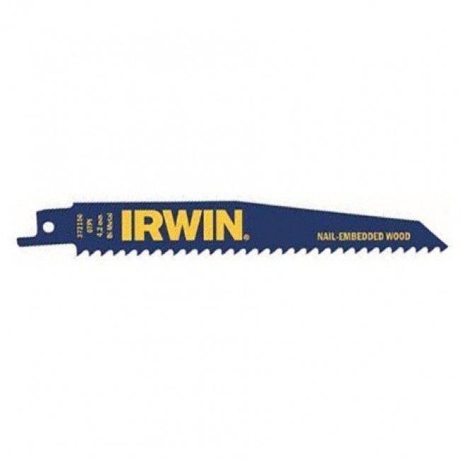 IRWIN BRZE. 225mm 6 Z/INCH (5pcs) /WOOD WITH NAILS