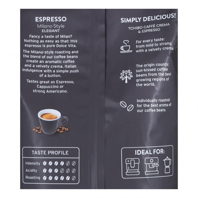 Coffee Bean Tchibo Espresso Milano Style 1 kg Coffee Bean Tchibo Espresso Milano Style 1 kg
