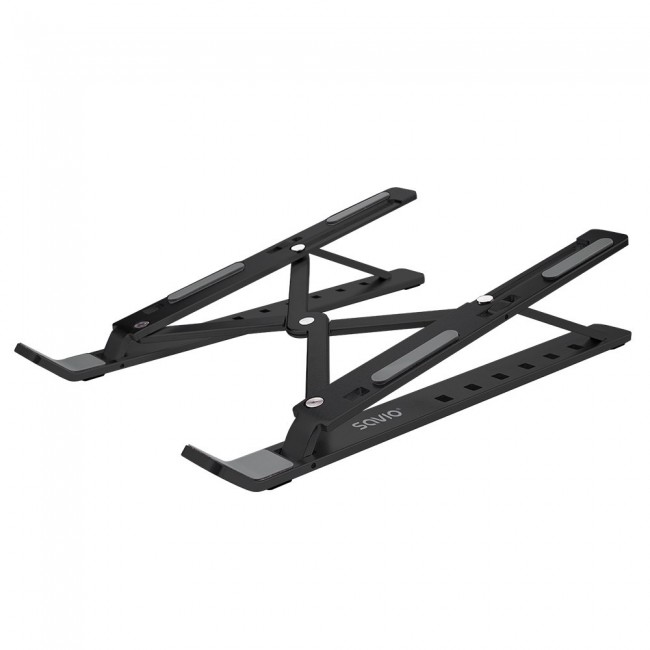 SAVIO PB-05 Office stand for laptop and tablet, black, aluminium SAVIO PB-05 Office stand for laptop and tablet, black, aluminium