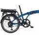 Snapp City-E folding electric bicycle, blue