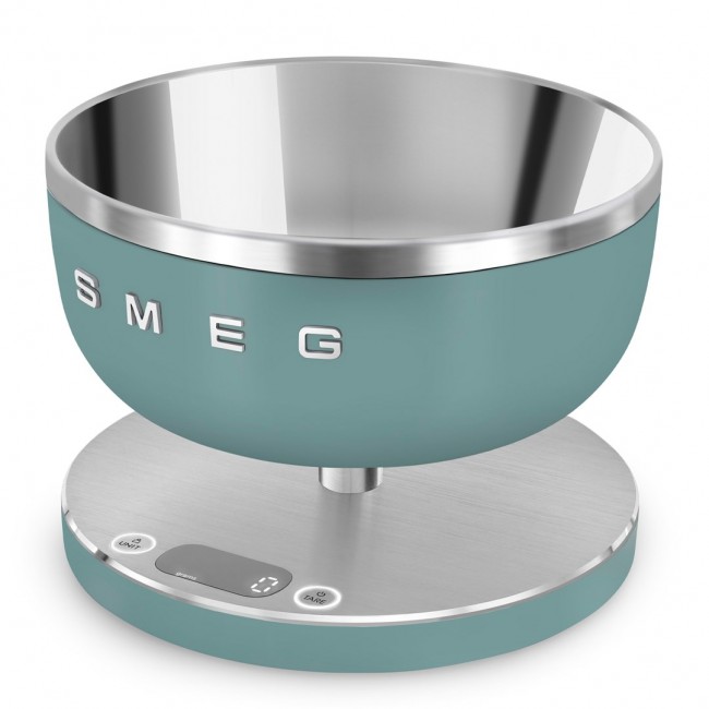 Smeg KSC01EGMWW kitchen scale Light Green, Stainless steel Countertop Round Electronic kitchen scale