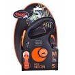 FLEXI New Neon M - retractable leash - 5 m