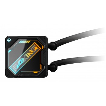 GIGABYTE GAMING 240 Liquid CPU Cooler- 2x120mm ARGB Fans, slide-in interlocking mechanism, DAISY-CHAIN, Intel LGA 1851 and AMD AM5 Compatible