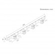 Maclean Wall-Mounted Organizer for Garden Tools and Mops, Steel, with Hooks, Max. Load 20 kg, Width 49 cm, MC-184 Maclean Wall-Mounted Organizer for Garden Tools and Mops, Steel, with Hooks, Max. Load 20 kg, Width 49 cm, MC-184