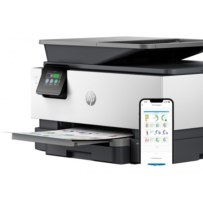 HP OfficeJet Pro 9120b Wireless All-in-One Color Printer, Two-sided printing Copier, Scanner