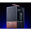Jonsbo T6 PC Case, Mini-Tower, Mini-ITX, Tempered Glass, Wood, black
