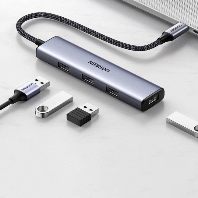Ugreen USB Type-C HUB - 4 USB 3.2 Gen 1 Silver