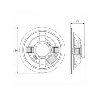Ceiling speaker Avtek CS 606