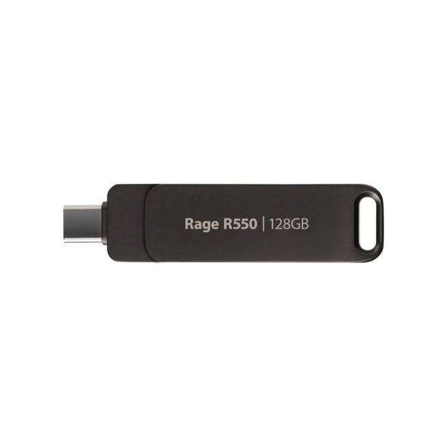 Flashdrive PATRIOT Rage R550 128GB 100 MB/S USB A+C Swivel Design (PE128GR550DSAD) Black