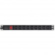 Alantec PZ010 power extension 1.8 m 9 AC outlet(s) Indoor Black