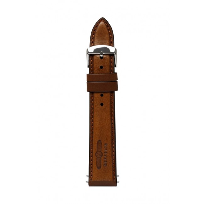 Zeppelin leather strap brown, 20 mm