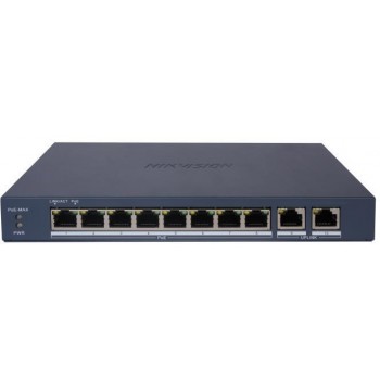 SWITCH POE DS-3E1510P-EI/M(B) 8-PORTOWY Hikvision