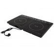 Induction cooker, two-burner adjustable hob, 2000W + 2000W BLOW