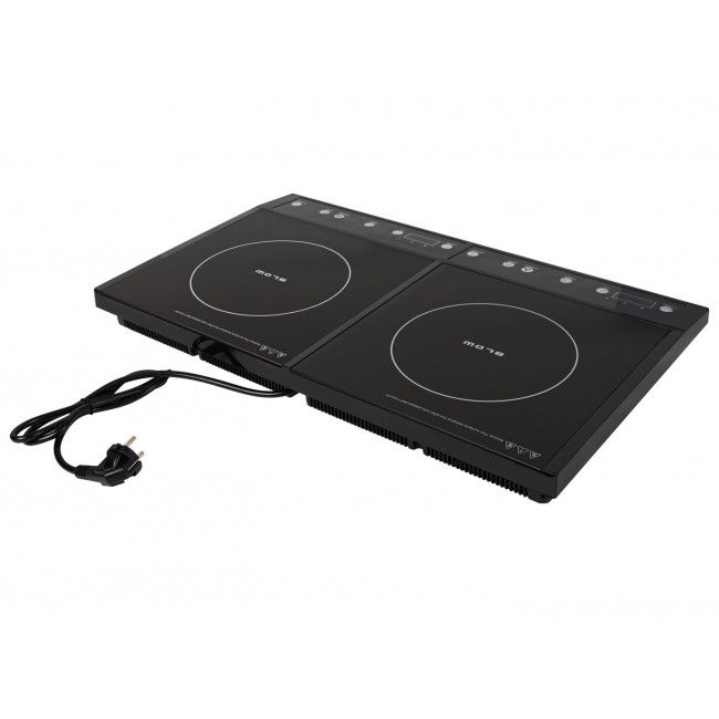 Induction cooker, two-burner adjustable hob, 2000W + 2000W BLOW