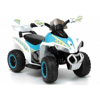 Quad na Akumulator GTS1188-A wiat a LED Muzyka Schowek Bia y Policyjny