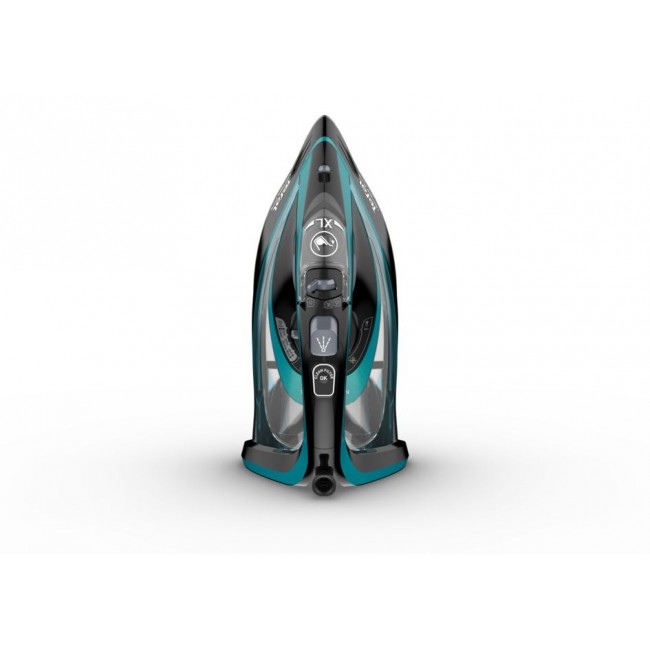 Tefal Ultimate Pure FV9844 Dry & Steam iron Durilium Autoclean soleplate 3200 W Black, Blue
