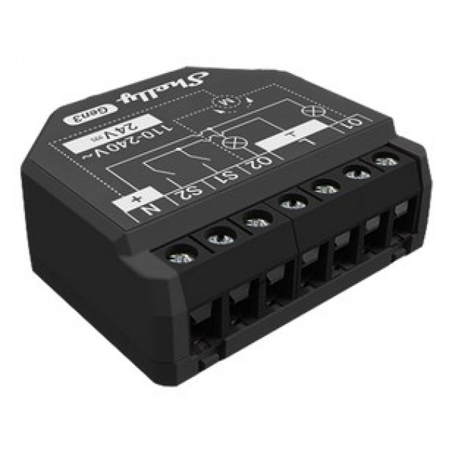 Shelly 2PM Gen3 Smart switch 2P Black Shelly 2PM Gen3 Smart switch 2P Black